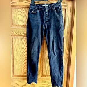 KanCan Distressed Black High-Waisted Jeans